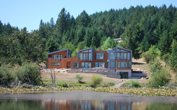 Contemporary 5,000 square foot, three level, three bedroom, three-and-a-half bathroom home