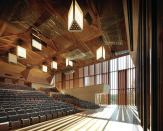 The auditorium at Queensland University's Advanced Engineering Building.