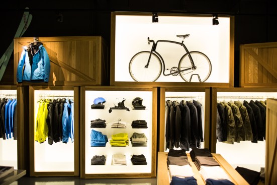 The display boxes are illuminated with an LED tapelight detail. Narrow beam LED track fixtures add an extra punch of light.