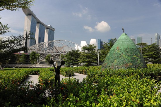 Marina Bay in Singapore.