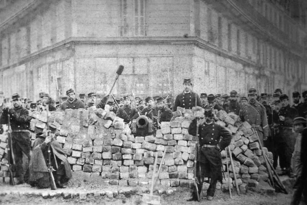 Barricade at Boulevard Voltaire and Boulevard Richard-Lenoir during the Paris Commune of 1871
