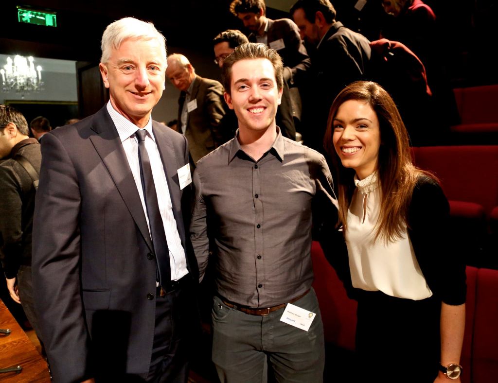 From left: Mike Simpson, of Philips, and Matthew Wright and Karen Smart, both of Paul Nulty Lighting Design.