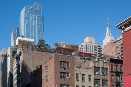 Christian de Portzamparc's Prism Tower looks out over its eastern Manhattan neighborhood