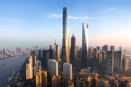 The Shanghai Tower, by Gensler, is scheduled to complete late by the end of  2015.
