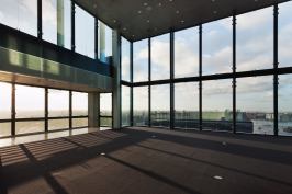 Zumtobel Group's new Lichtforum, a little more than 5,000 square feet, will be located on the the top floor of the UP Building in Amsterdam.