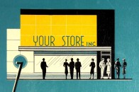 From the cover of glazing manufacturer Libbey-Owens-Ford's 1938 catalog, "How to Plan and Construct Modern Storefronts."