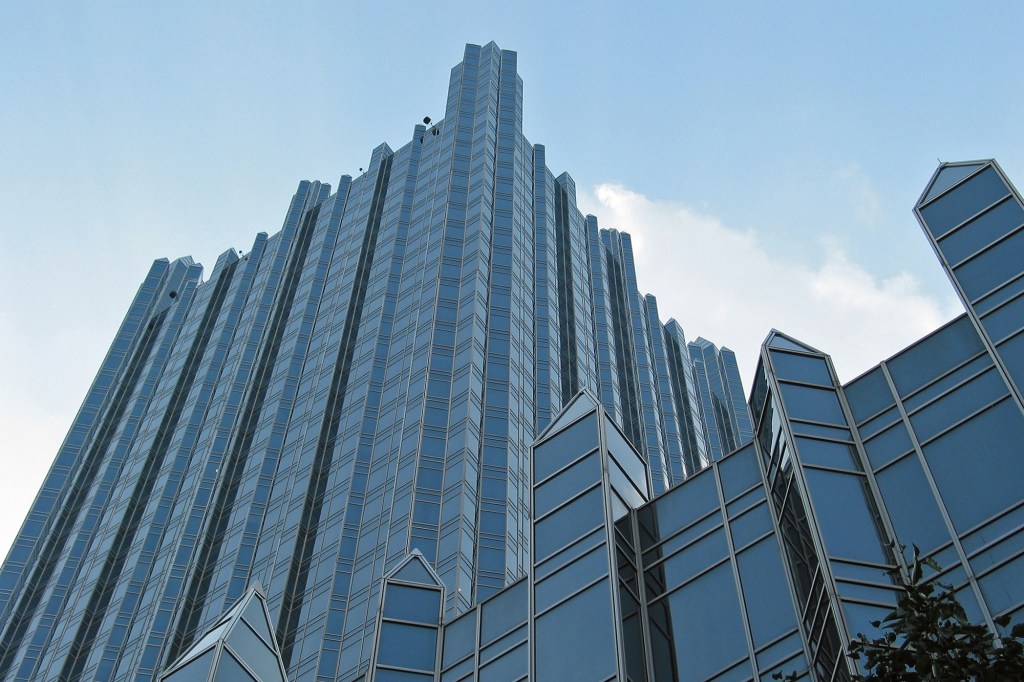 PPG's 1984 neo-gothic headquarters at PPG Place, in Pittsburgh, was designed by Philip Johnson and John Burgee to reflect the company's glass-making heritage.