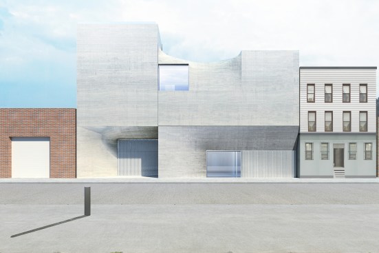 Rendering of building's exterior.