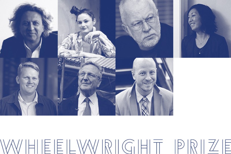 The 2016 Wheelwright Prize jury includes (clockwise, from top left)&nbsp;Mohsen
Mostafavi,&nbsp;Eva Franch i Gilabert,&nbsp;K.
Michael Hays, Jeannie Kim,&nbsp;Benjamin
Prosky, Rafael&nbsp;Moneo, and Kiel Moe.&nbsp;