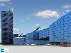 3D Model Design Rail Yard Front view - Hi-Tech CADD Services