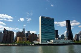 The east- and west facings of the United Nations' headquarters in New York, completed in 1953, are clad in insulated glazing.