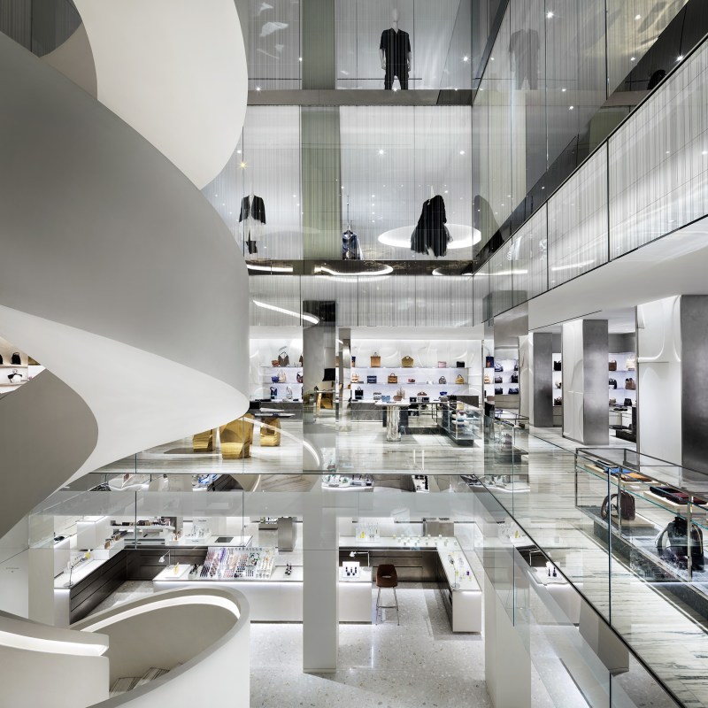 A view across the store's atrium space.