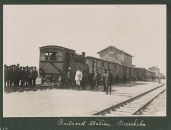A railway station in Beer Sheva, Israel, in 1917. The Ottomans built the route to move troops during World War I.