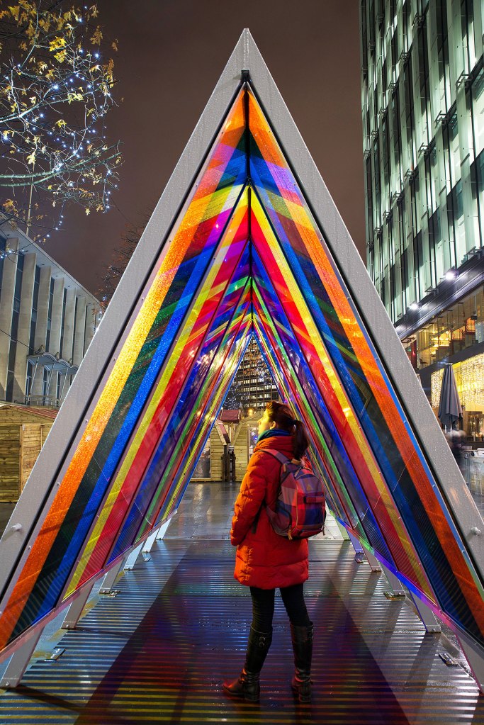 Through No. 3 creates an immersive light and color experience for visitors.