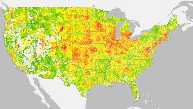 A new interactive map from the CoolClimate network, a division of the University of California, Berkeley's Renewable and Appropriate Energy Laboratory visualizes carbon emissions by U.S. ZIP code.