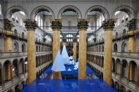 The "Icebergs" exhibition, by James Corner Field Operations, opens at the National Building Museum in Washington, D.C. on July 2.