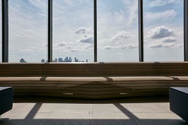 Located in Manhattan's Financial District, the office design takes full advantage of spectacular views.