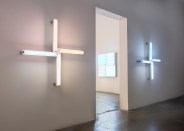 Installation view of Heather Carson's exhibition light/WHITE, 2016, at the Ace Gallery in Los Angeles.