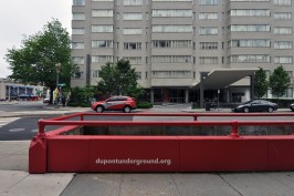 Ground-level entrance to Dupont Underground