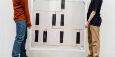 A photovoltaic façade panel from KieranTimberlake's 2008 Cellophane House.