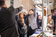 Attendees get the latest product info at manufacturer tabletop displays during LEDucation10.