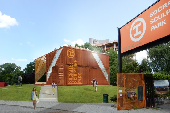 Rendering of Socrates Sculpture Park