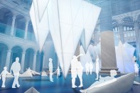 Floating icebergs will fill the National Building Museum's Great Hall this summer.