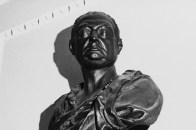 A bust of Nicholas Hawksmoor by his contemporary, Henry Cheere