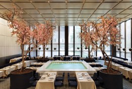 The Pool Room at the Four Seasons Restaurant in New York City.