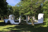 "Rounds," still during the construction process, by Sports principals Greg Corso and Molly Hunker