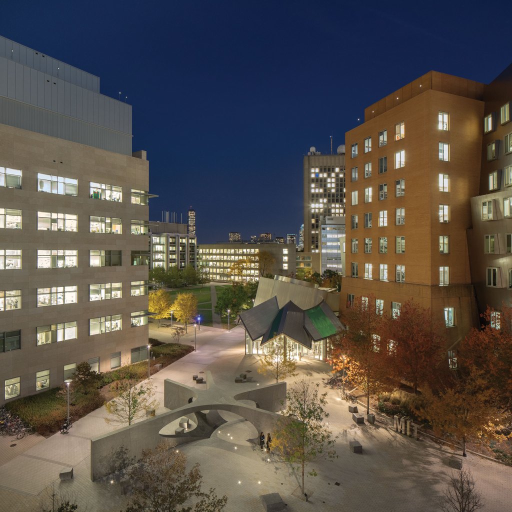 The Sean Collier Memorial is located at the heart of the MIT campus in Cambridge, Mass.