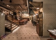 Bistro area of Swift & Sons steakhouse in Chicago.