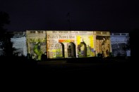 The first sequence of "Perfect Harmony" conveyed the history of the museum using archival materials.