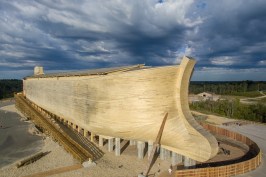 The Ark Encounter attraction, in northern Kentucky, is one of the largest timber-framed structures in the world.