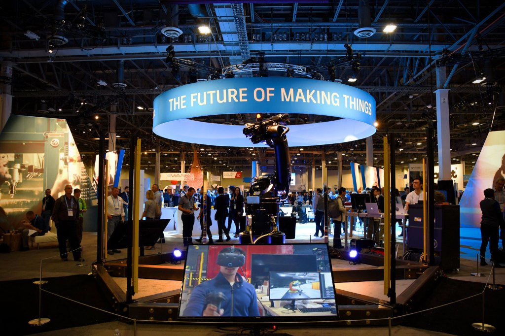 Exhibition floor at Autodesk University 2017