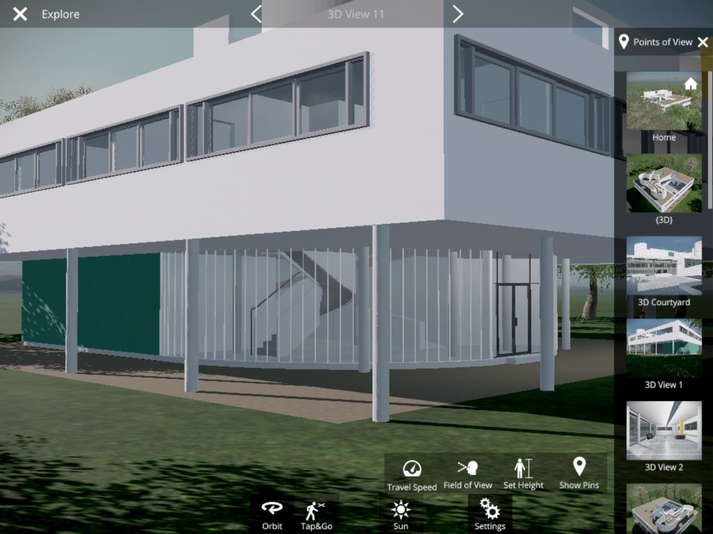 Screenshot of Revit Live as viewed on an iPad Pro