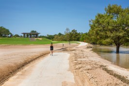 Buffalo Bayou, after the 2017 flood, Location: Houston TX, Architect: Page Think Architects, Landscape Architect: SWA