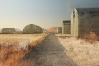 Concrete BuildingsMarfa, TexasExterior perspective, digital