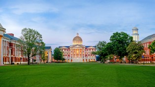 Christopher Newport Hall on the Great Lawn
