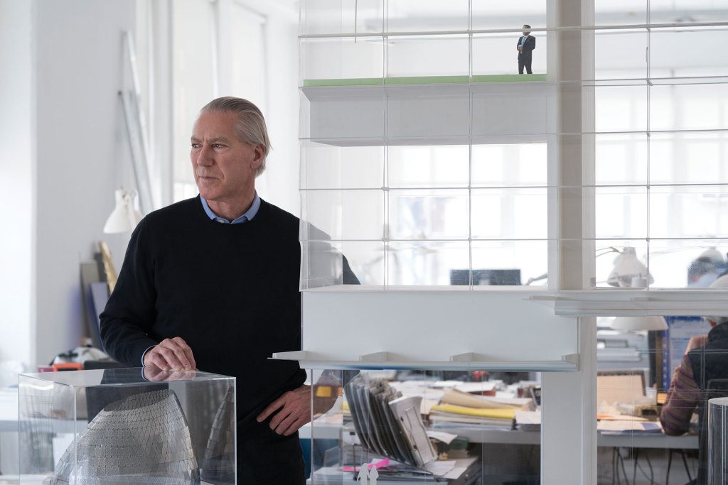 James Carpenter in his New York City office.