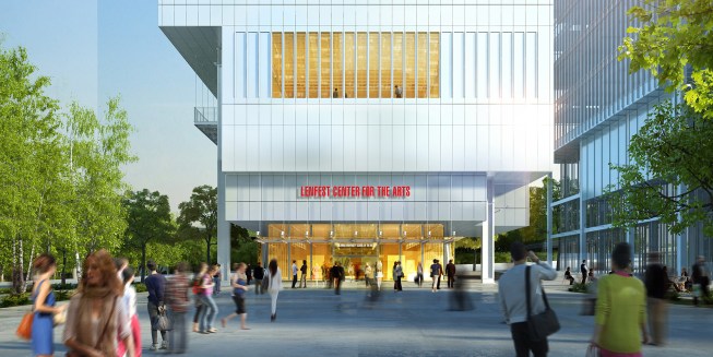 Lenfest Center for the Arts, Columbia University Manhattanville Campus. Designed by Renzo Piano Building Workshop, with Davis Brody Bond (executive architect).