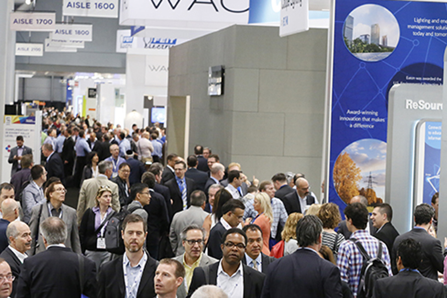The trade show at Lightfair 2016 in San Diego.