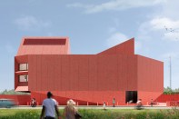 Rendering of the new Linda Pace Foundation building