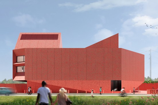 Rendering of the new Linda Pace Foundation building