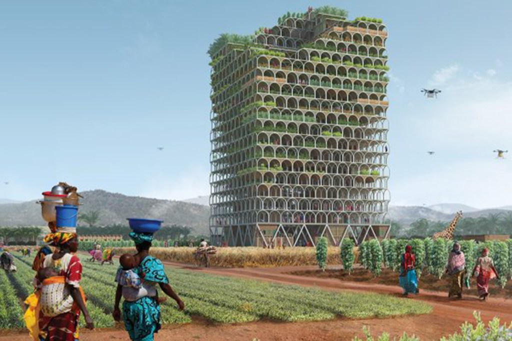 First Place - Mashambas Skyscraper by Pawel Lipiński and Mateusz Frankowski