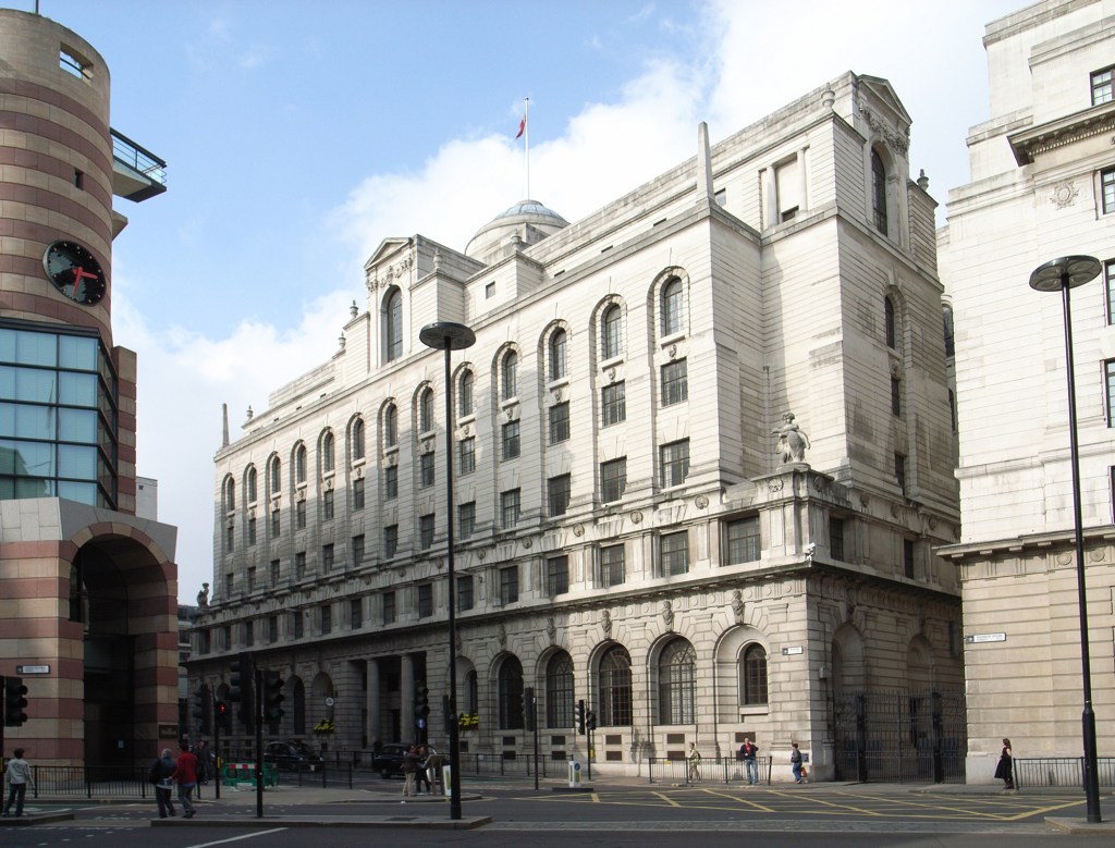Exterior of 27 Poultry, London