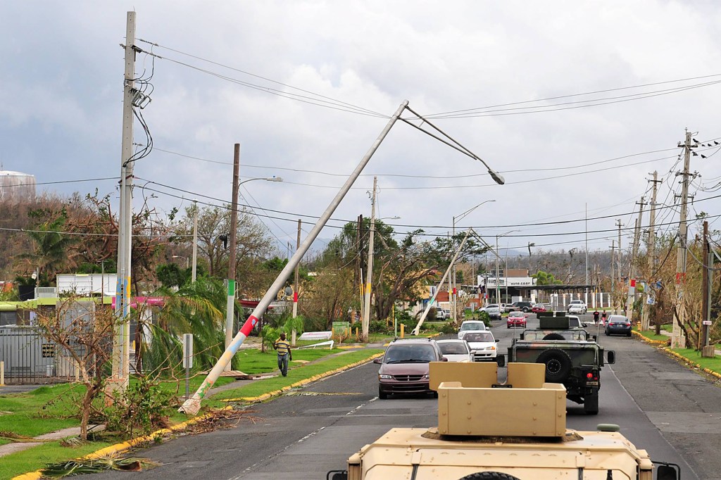 A street in Puerto Rico on Sept. 21.