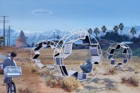 The Zero Gravity Work Wheel was designed by Marta Nowak of AN.ONYMOUS.