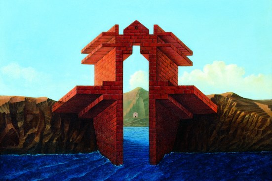 A drawing by Massimo Scolari for "Presence of the Past," the Venice Architecture Biennale in 1980