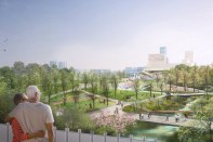 Town Branch Commons rendering of what is now the Lexington convention center parking lot